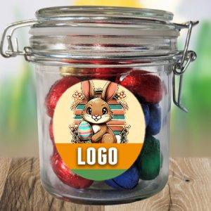 Weckpotje met Paaseitjes
