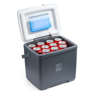 Brisby koelbox frigobox 13L grijs, perfect als relatiegeschenk
