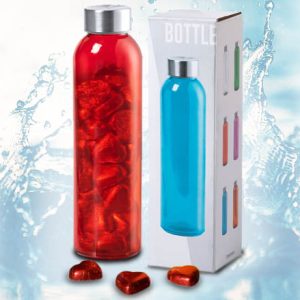 Waterfles 500ml met chocolade hartjes