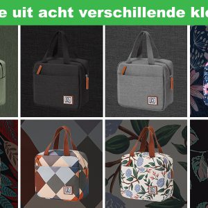 Brisby lunchtas - koeltas diverse kleuren en patronen, perfect als relatiegeschenk