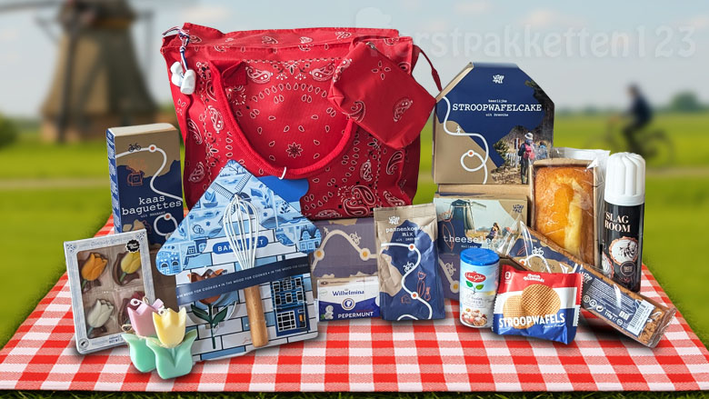Kerstpakket typisch Nederlands met tas