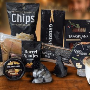 Sfeervol gezellig kaasfondue kerstpakket