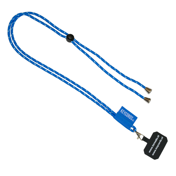 Telefoon koord met geweven label