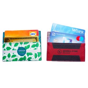 Kaarthouder met logo, all over bedrukt