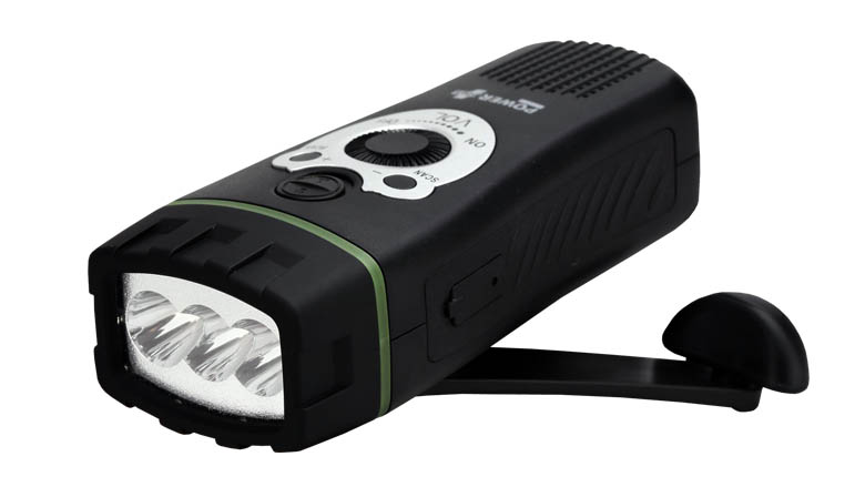 Dynamo noodradio met LED lamp en alarm