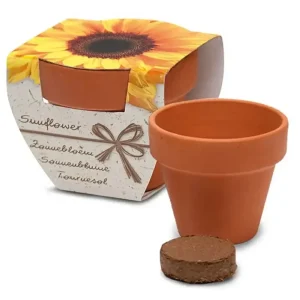 Terracotta potje in doosje bedrukken