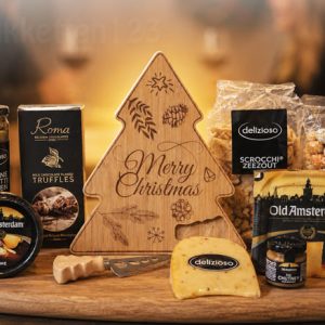 Kerstpakket kaasplank en borrelfeest